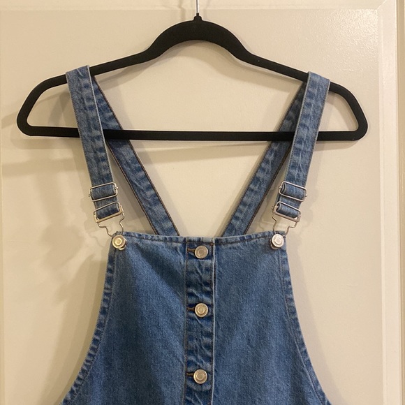 Denim Co Women’s Denim Overall Dress w/Pockets for Summer - Picture 2 of 5